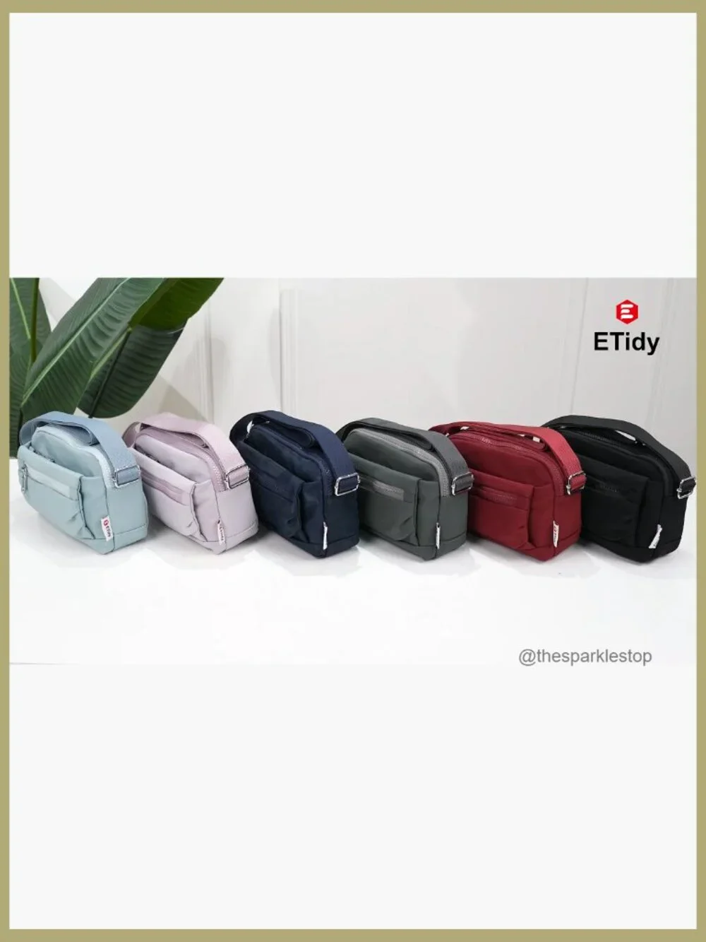 Nylon Small Crossbody Bag with Adjustable Strap Lightweight Mini Purse